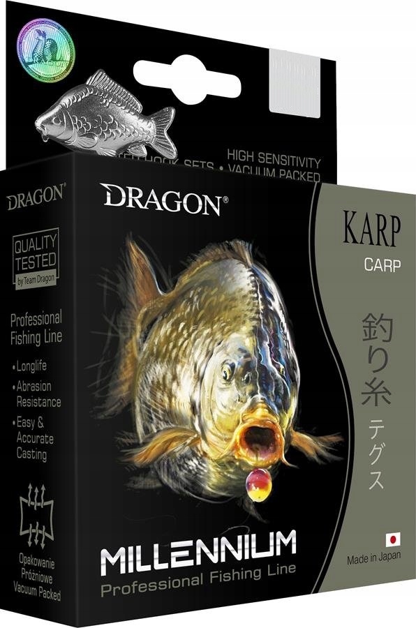 Żyłki DRAGON Millenium KARP 0,22mm 400m
