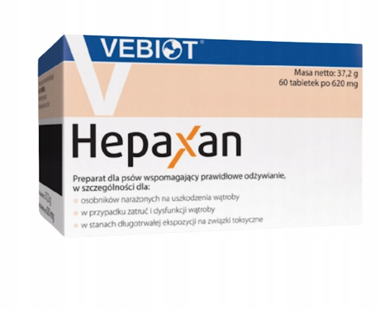 VEBIOT Tabletki na wątrobę dla psa Hepaxan 60 tab.