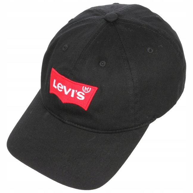 LEVIS czapka z daszkiem haft logo czarna