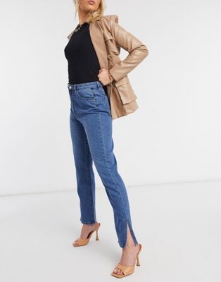 MISSGUIDED DAMSKIE SPODNIE JEANSOWE PROSTE 40 1DUC