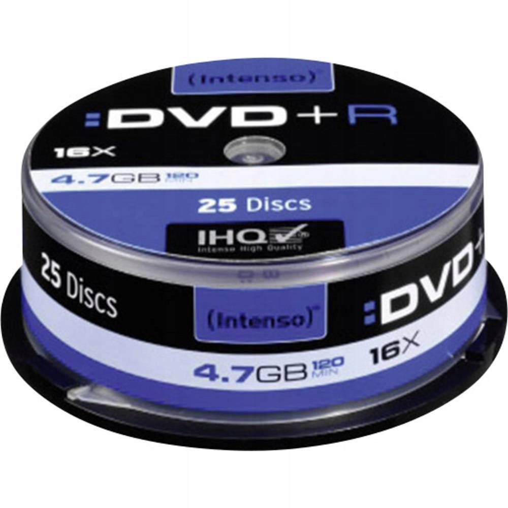 Płyta DVD Intenso, 4.7 GB, 16 x, 120 min, 25 szt.