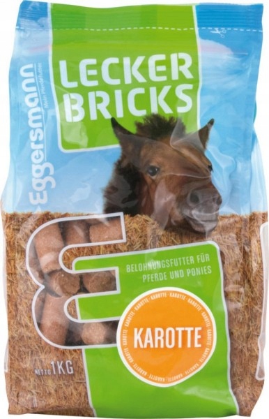 Cukierki dla koni smakołyki LeckerBricks marchew