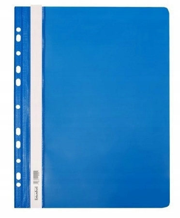 Skoroszyt A4 wpinany twardy PCV Biurfol niebieski