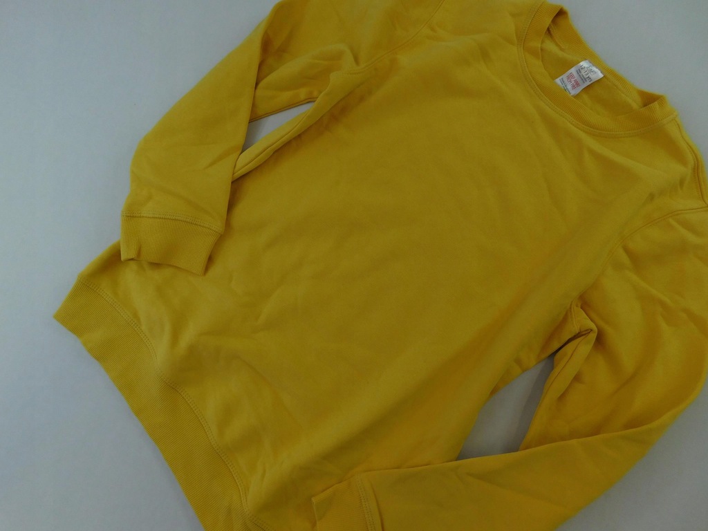 F&F wygodna BLUZA dresowa YELLOW basic 158 cm