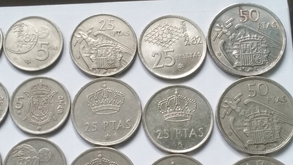 HISZPANIA- 41 monet kolekcjonerskich z prywatnej kolekcji-okazja!