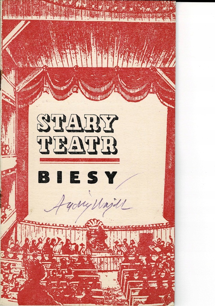 Autograf Andrzej Wajda Biesy Program