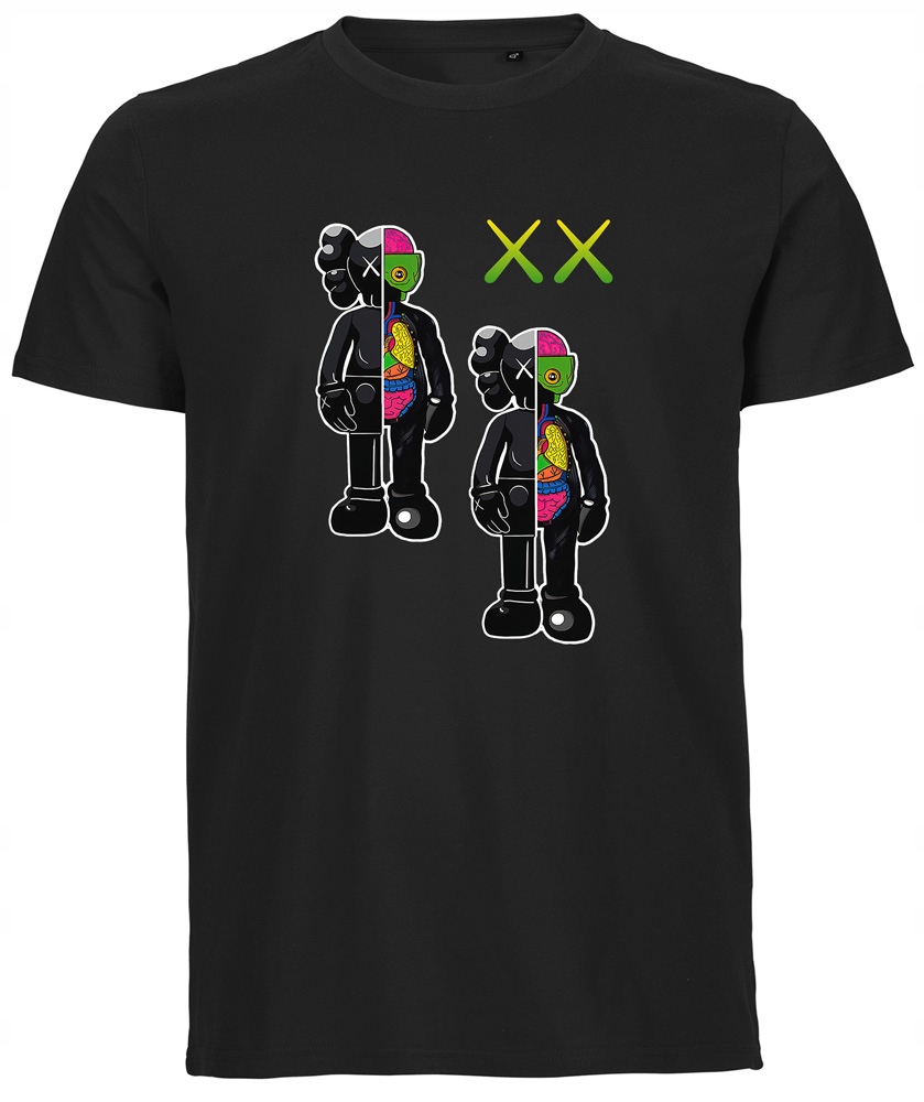 KOSZULKA MĘSKA T-SHIRT MĘSKI Kaws Inspiracja TM129 XS