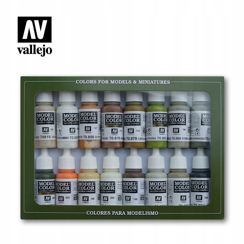 Vallejo 70141 - Zestaw 16 farb Earth Tones