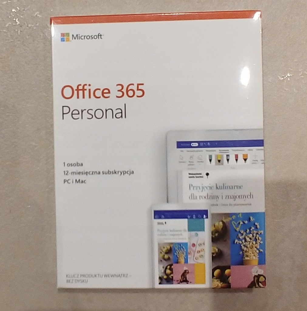 Office 365 Personal 1 osoba 12 miesięcy PC i Mac