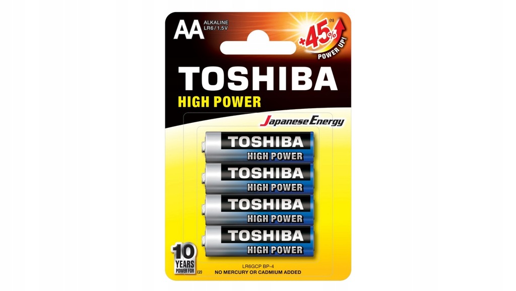 Bateria Alkaliczna AA TOSHIBA High LR6/4/48 BL 4