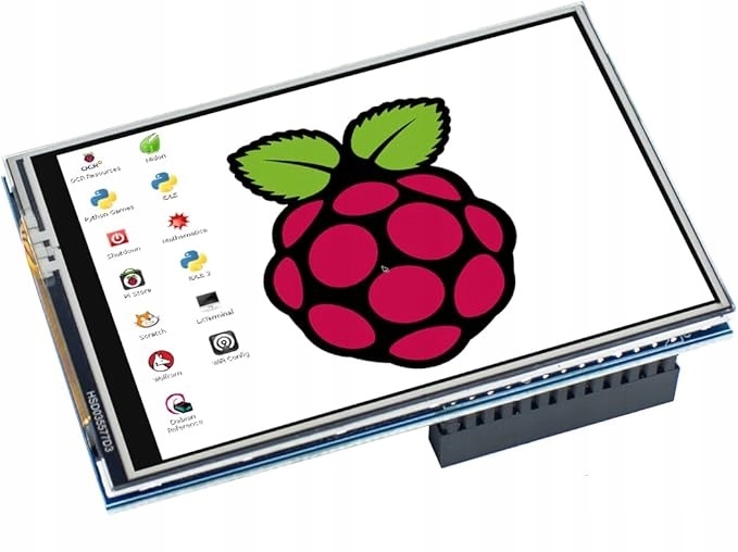 WYŚWIETLACZ DOTYKOWY DO RASPBERRY PI 3,5" 480 X 320 4B 3B + 3B 2B + B A+ A