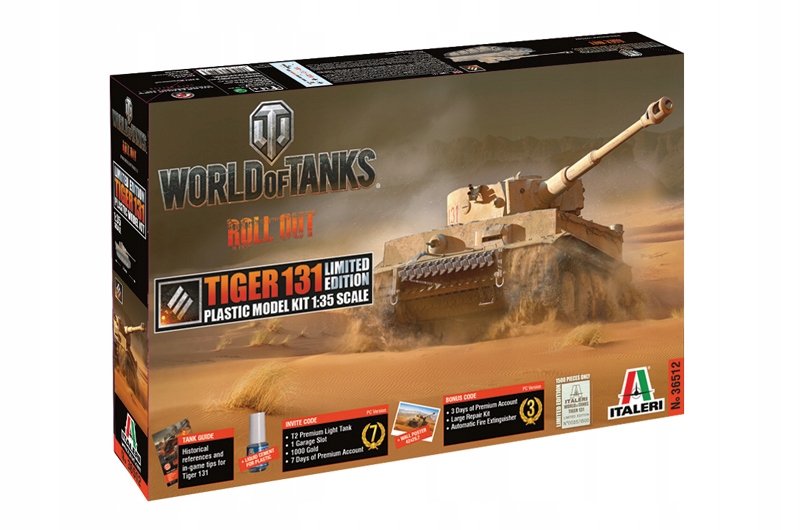 Купить Italeri 36512 World of Tanks Тигр 131 1/35: отзывы, фото, характеристики в интерне-магазине Aredi.ru