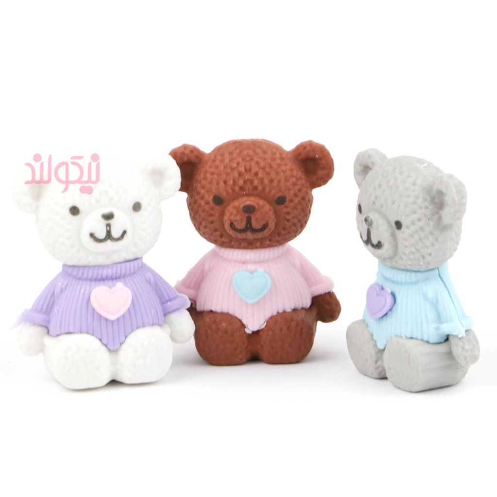 Gumka do ścierania gumowania mazania zakładana na ołówek MIŚ TEDDY