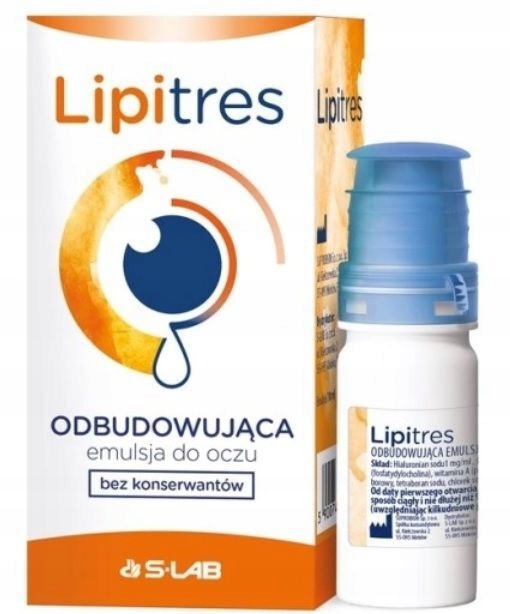 Lipitres Odbudowujące krople do oczu emulsja 10ml