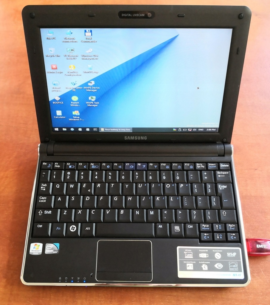 Laptop Samsung N140 Atom N270/2GB/250. bat 3-4godz