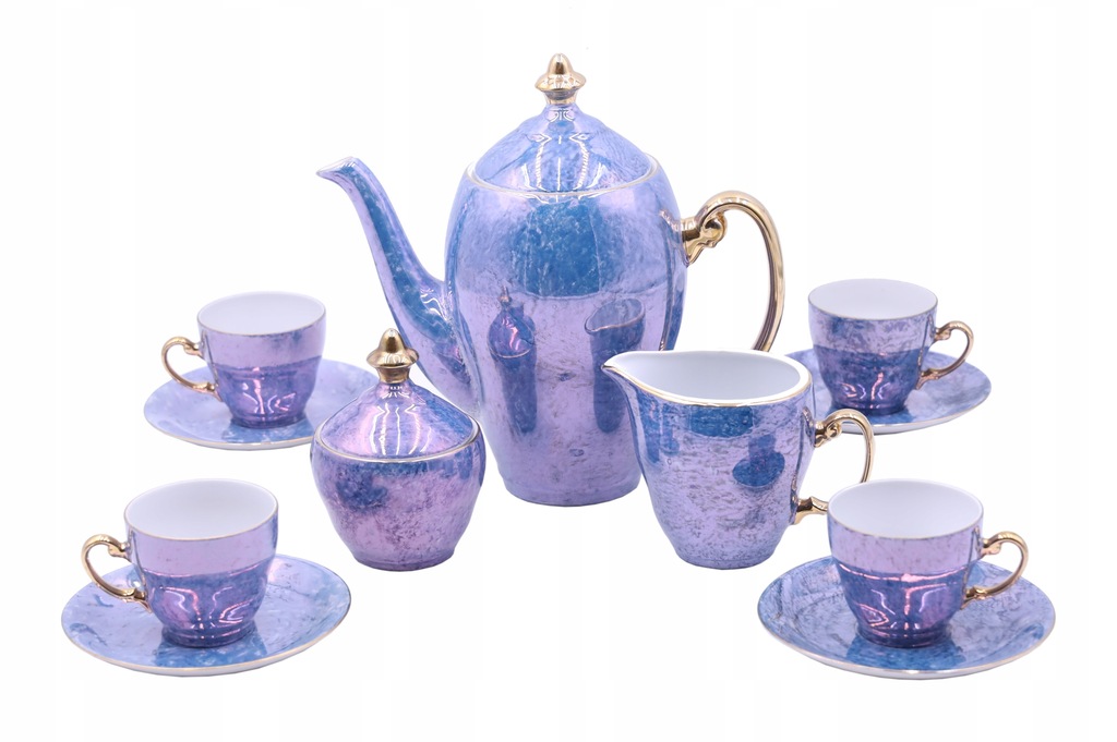 SERWIS kawowy Porcelana Włocławek Vintage PRL