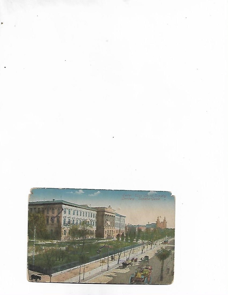 Lwów.Ulica Leona Sapiehy Feldpost 1916 Lemberg