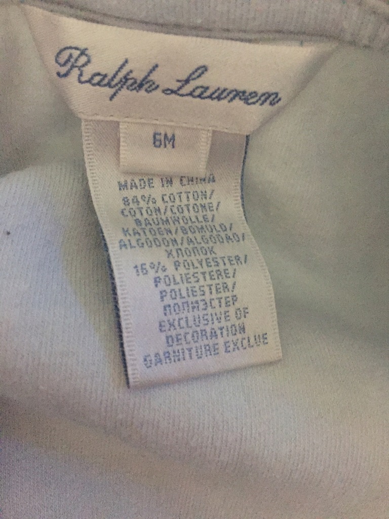 Pajacyk Ralph Lauren 6 M