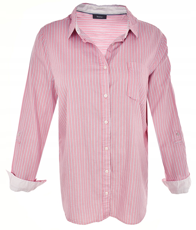 mAT0504 C&A różowa koszula w paski 48