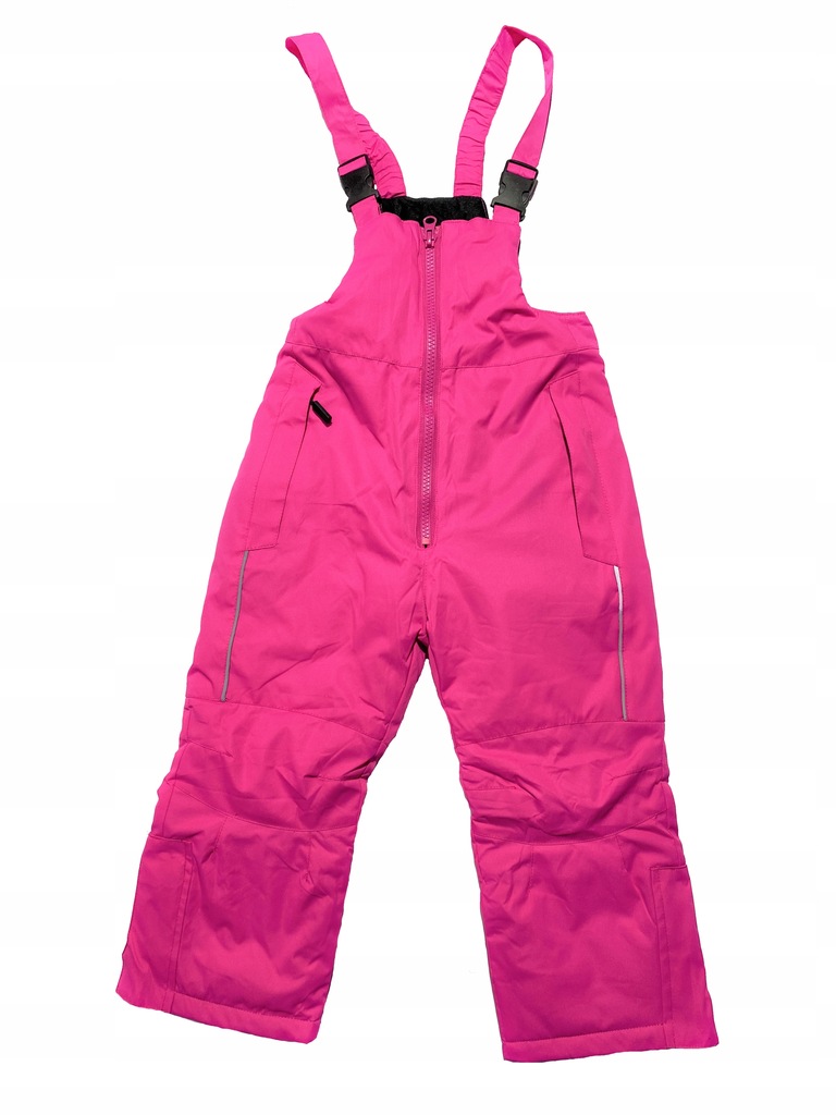 Ocieplane spodnie narciarskie rozmiar 104 odblaski