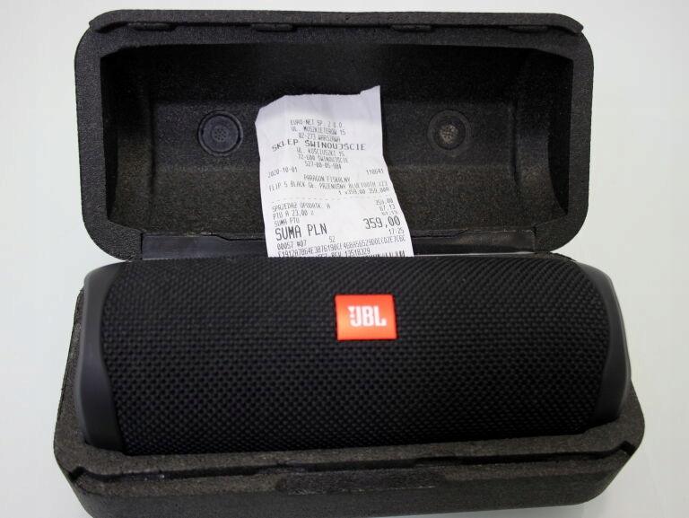 GŁOŚNIK BT JBL FLIP 5 PUDEŁKO PARAGON