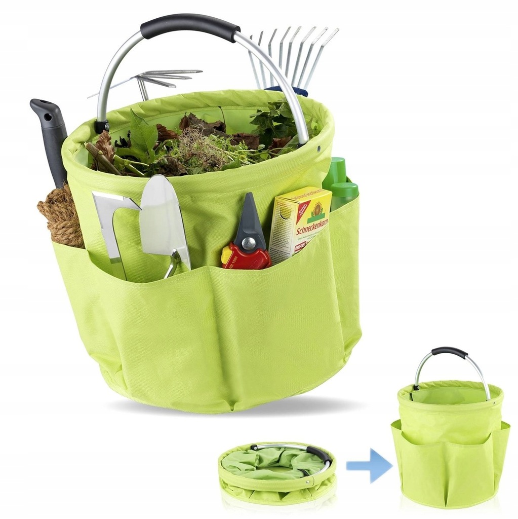 ORGANIZER NA NARZĘDZIA OGRODOWE TORBA Z KIESZENIAMI OGRODOWA SKŁADANA