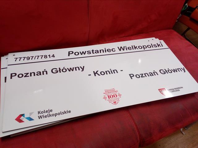 Tablica KW  Poznań – Konin „POWSTANIEC WLKP"