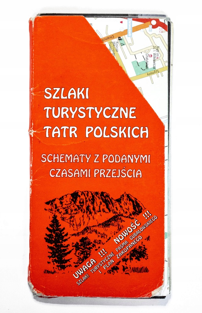 STARA MAPA - SZLAKI TURYSTYCZNE TATR POLSKICH 2000