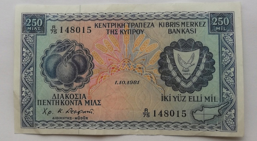 Cypr 250 mil 1981