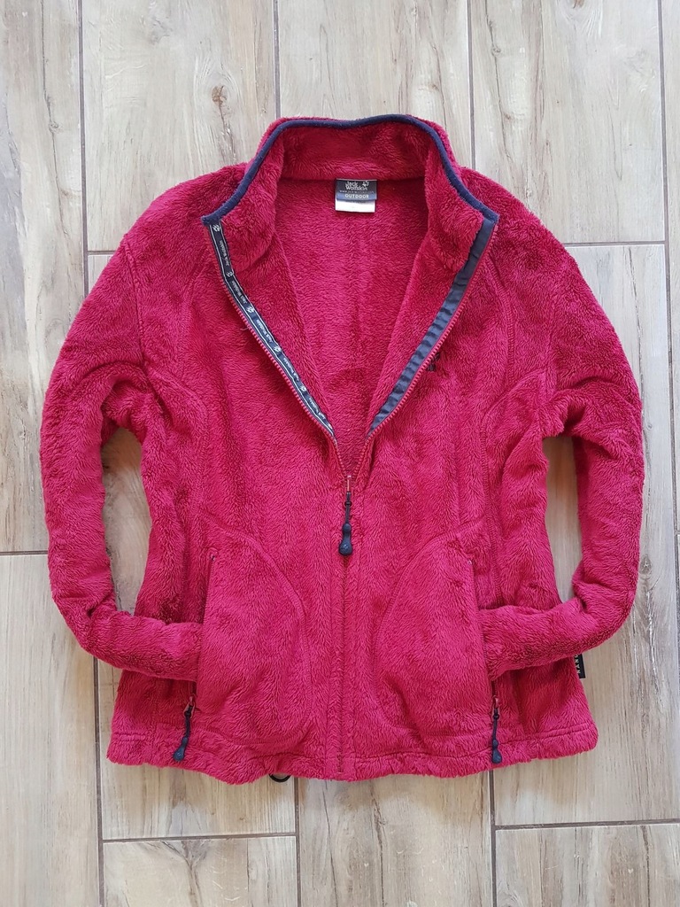 JACK WOLFSKIN bordowa bluza polar exklusiv r.40 42