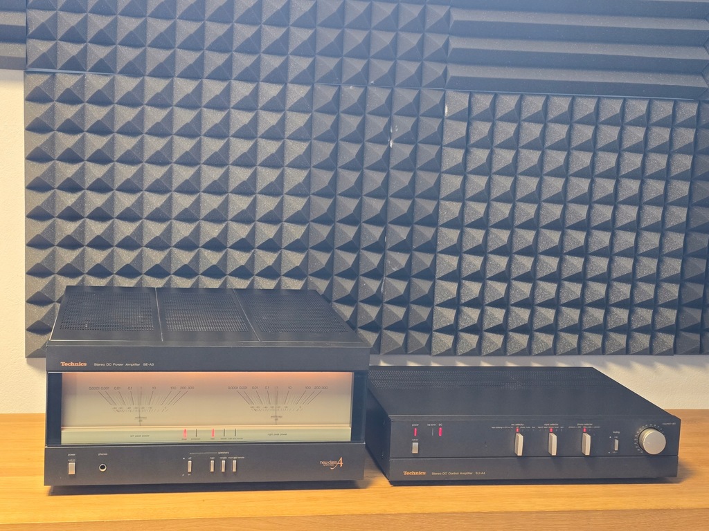 TECHNICS SU-A4 + SE-A3 POTĘŻNY WZMACNIACZ STEREO HIGH-END PO SERWISIE TOP