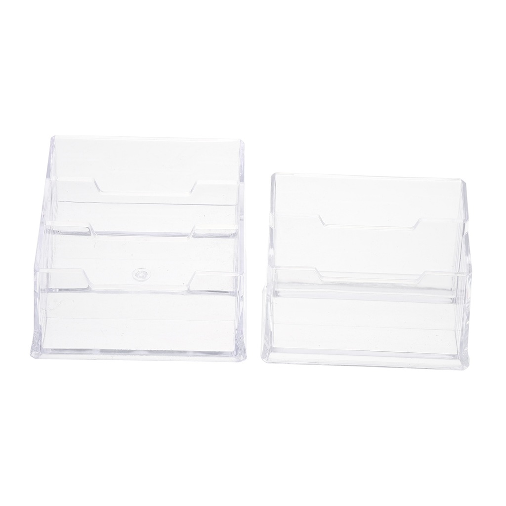 Name Stand Business Card Case White 2 Pcs