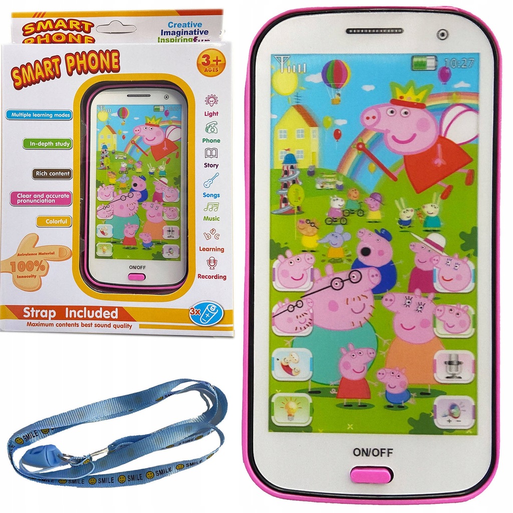 Telefon smartfon dla dzieci świnka peppa
