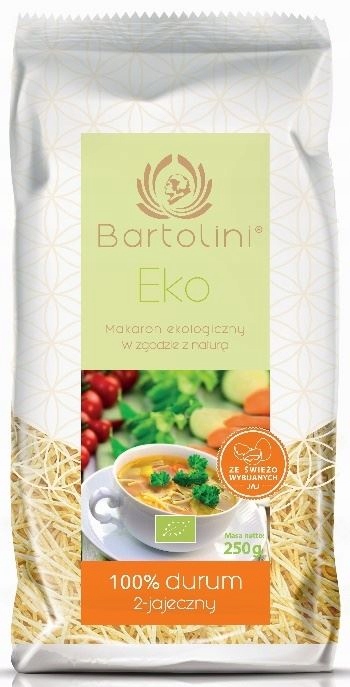 MAKARON (2-JAJECZNY) KRAJANKA CIENKA BIO 250 g - B