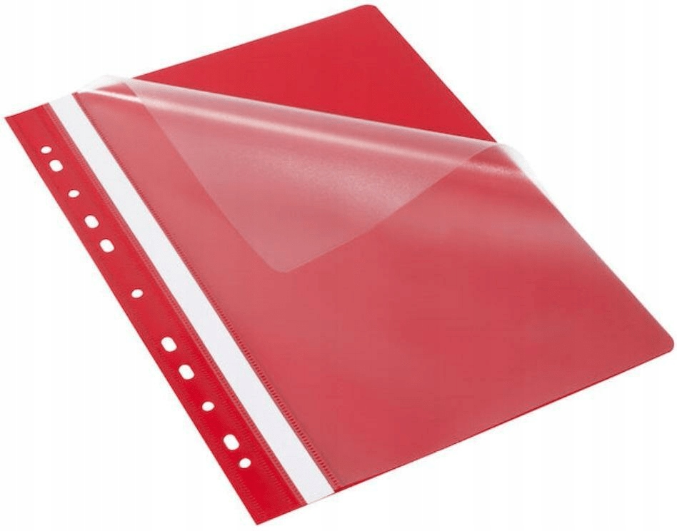 Skoroszyt Budget PP A4 z perf. Evo czerw