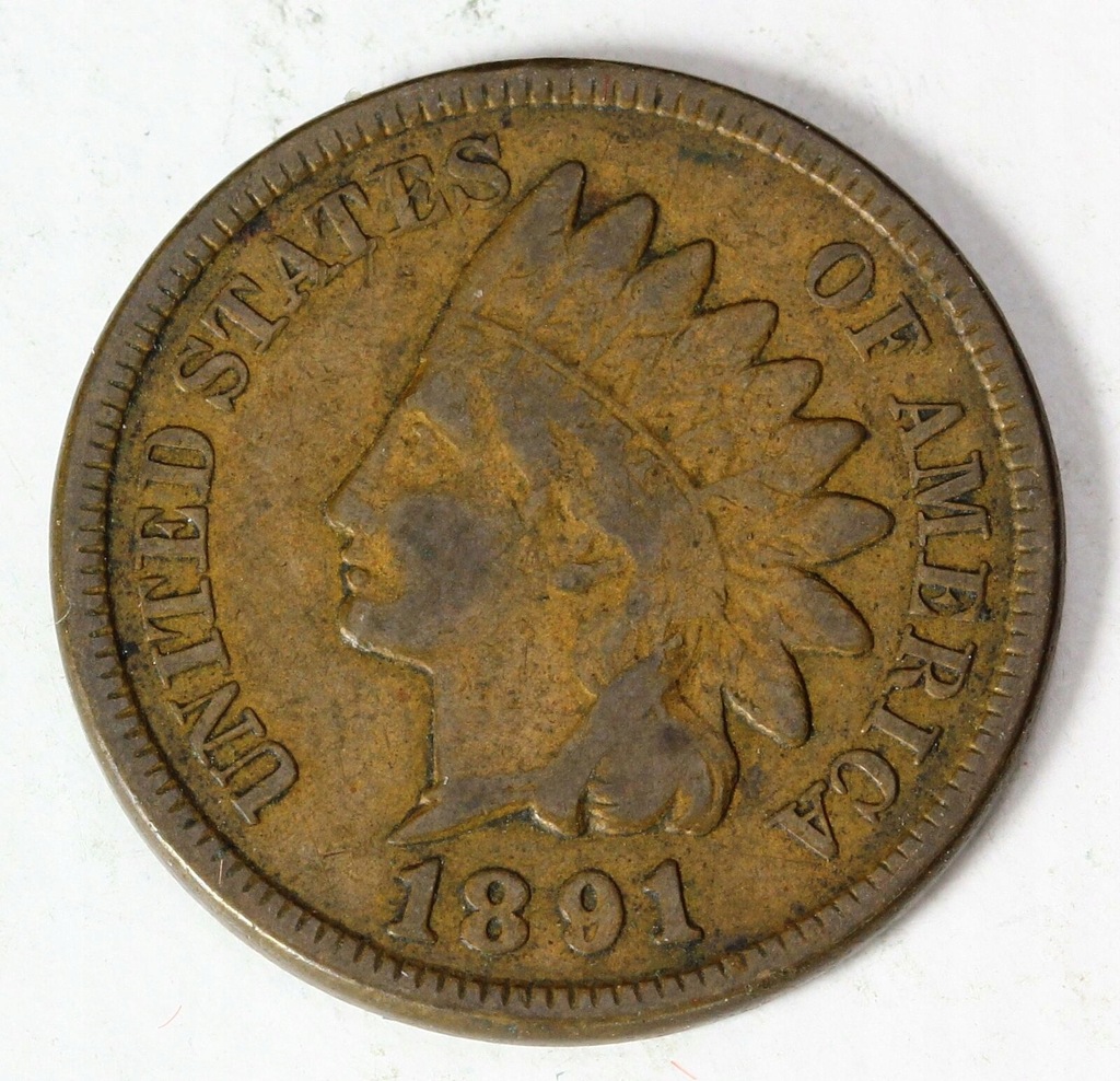 USA 1 Cent Indianin 1891r.