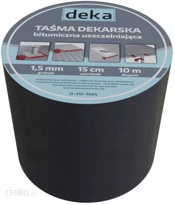 TAŚMA USZCZELNIAJĄCA DEKARSKA ALUBUTYL 15CM*10MB B