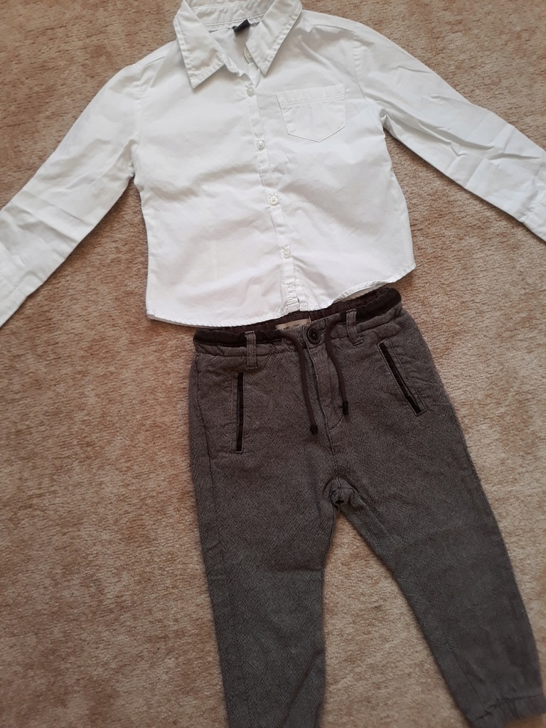 Nowa koszula i spodnie Zara 104