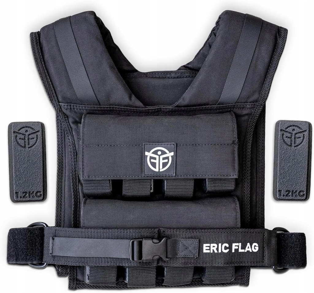 Kamizelka obciążeniowa Eric Flag 20 kg czarna