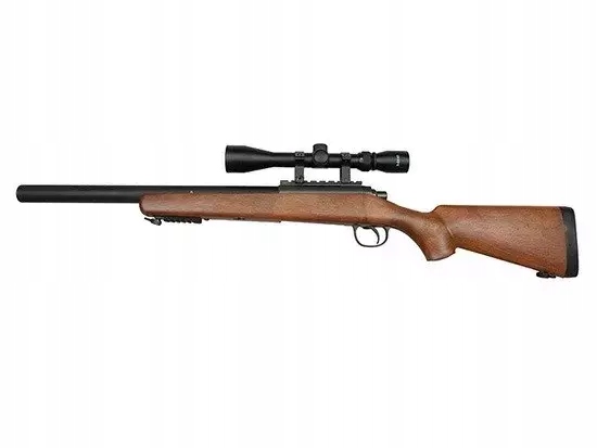 KARABIN Snajperski ASG WELL Replika MB-02H 400FPS Luneta 3-9x40 +AKCESORIA