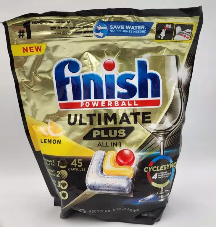 FINISH KAPSUŁKI DO ZMYWARKI ULTIMATE PLUS 45 LEMON