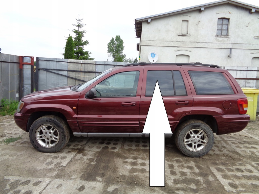 SZYBA DRZWI LEWA TYŁ DUŻA JEEP GRAND CHEROKEE WJ