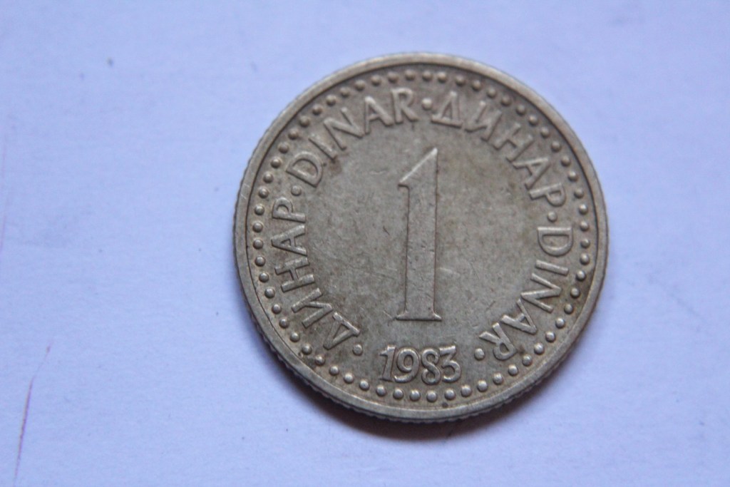 1 DINAR 1983 JUGOSŁAWIA   - W043