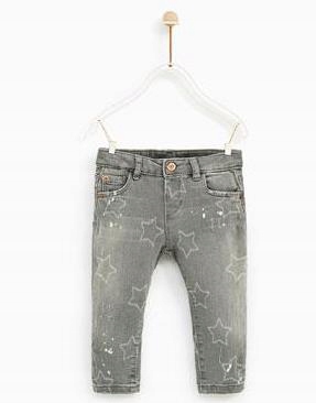 10W065 ZARA__MD2 SPODNIE JEANS GWIAZDKI__92 CM