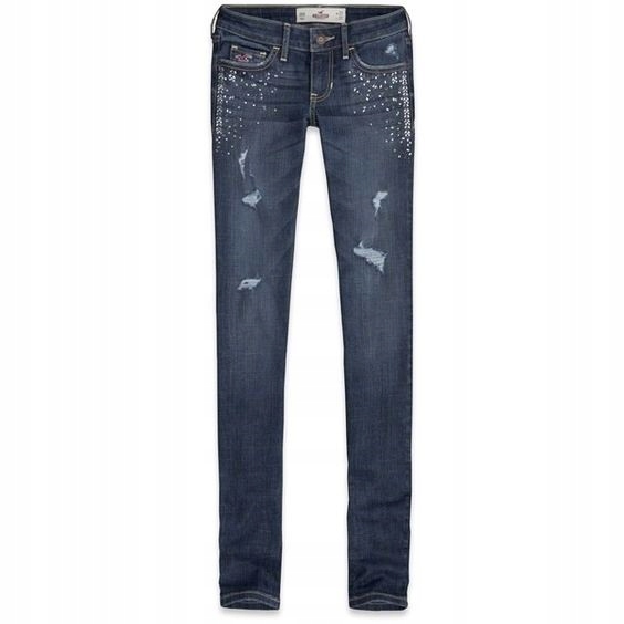 HOLLISTER_JEANSY SKINNY RURKI__pas 74cm_W25_S /36