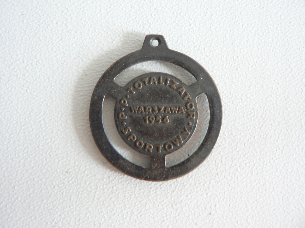 EMBLEMAT TOTALIZATOR SPORTOWY W-WA 1956r. BRELOK