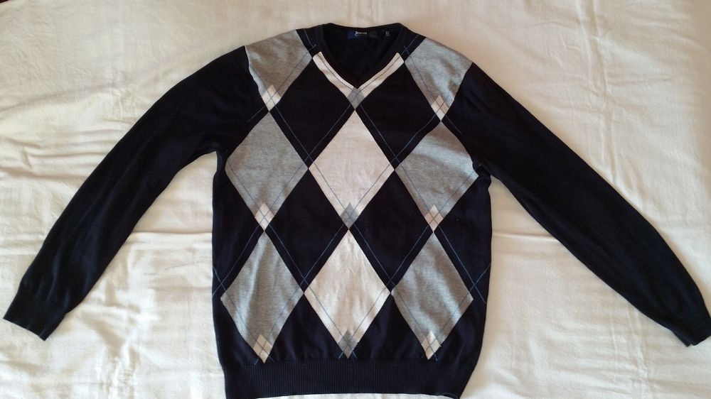 Sweter Reserved romby XL elegancki modny