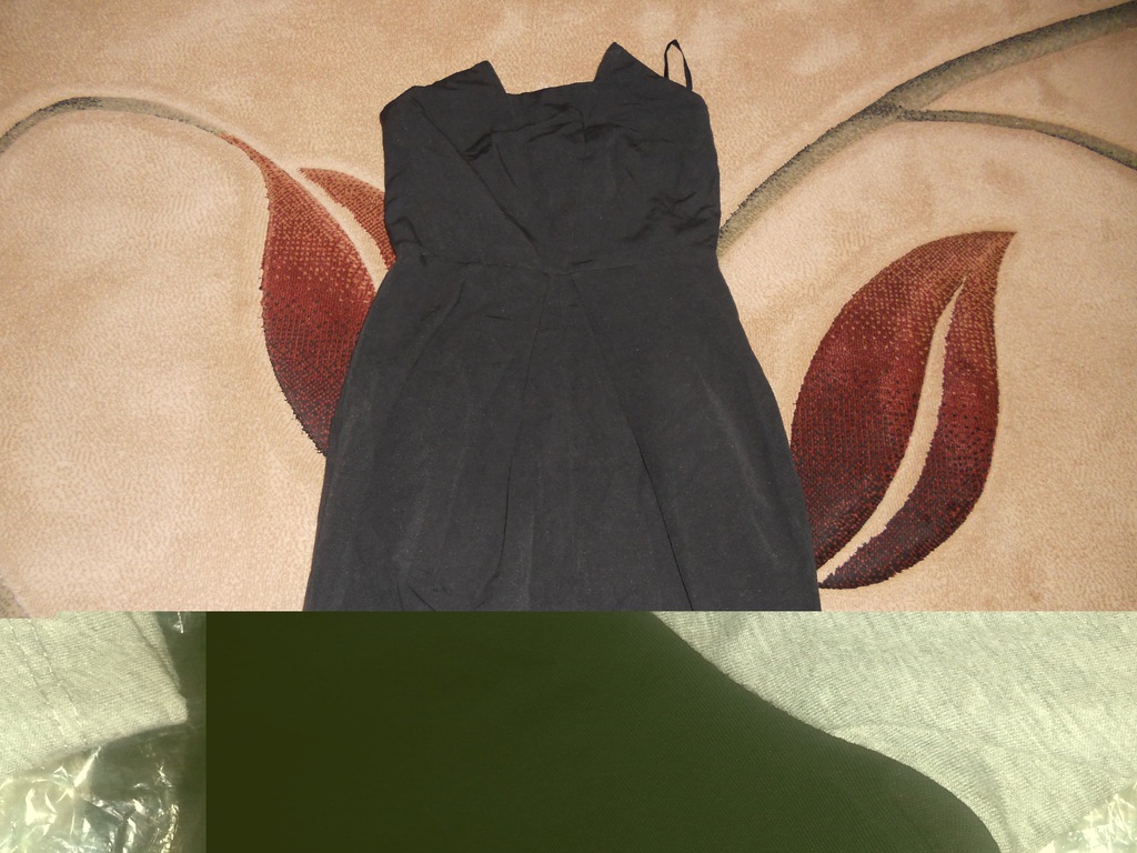 Sukienka typ bardotka-bez rękawów czarna-Vero Moda