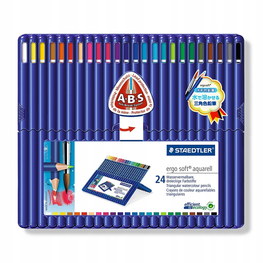 Kredki akwarelowe 24 kolory Ergosoft Staedtler