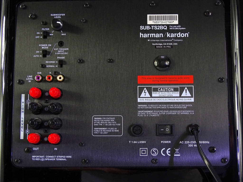 HARMAN KARDON TS2BQ SUBWOOFER AKTYWNY 300 WATT 7797500551 oficjalne